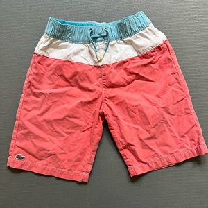 Lacoste swim trunks. Dry well